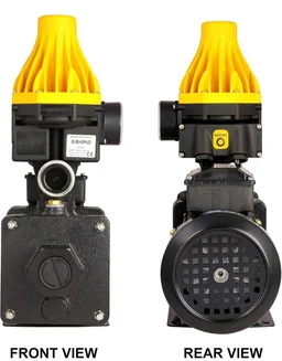 1Hp Pressure Booster Pump (Multi stage) with Automatic Pump Controller for Bathroom, Shower & Home Use, SS Impeller & Diffuser, 100% Copper Windings(4 Bathrooms + Kitchen)