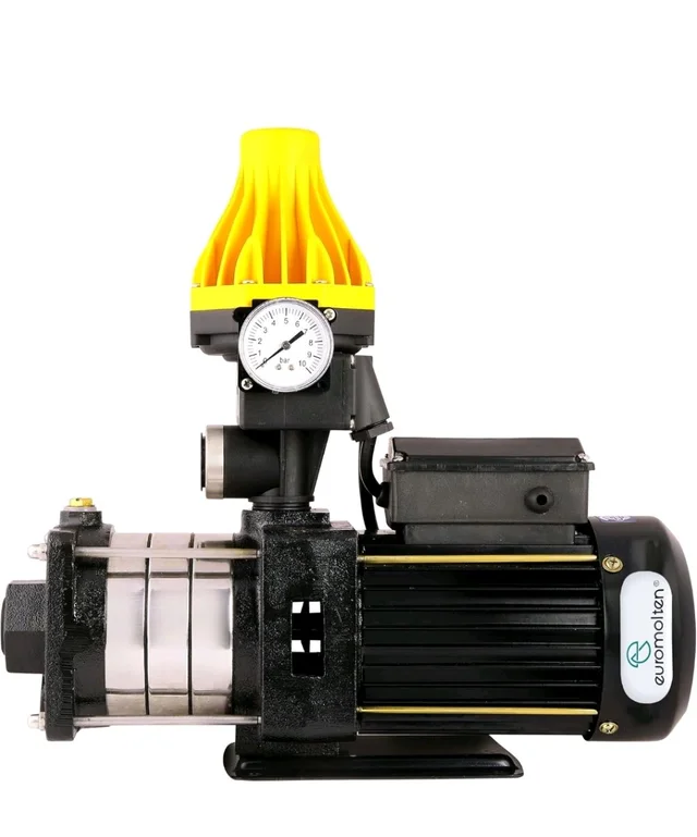 1Hp Pressure Booster Pump (Multi stage) with Automatic Pump Controller for Bathroom, Shower & Home Use, SS Impeller & Diffuser, 100% Copper Windings(4 Bathrooms + Kitchen)