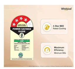Whirlpool 192 L 4 Star Direct-Cool Single Door Refrigerator with Base Drawer (215 IMPC ROY 4S Wine PEONY-Y, Red, 2026 Model)
Product Images and Videos (AI-Generated Alt Text)