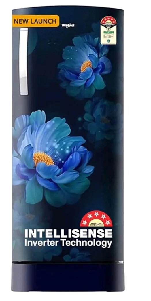 Whirlpool 207 L 5 Star Icemagic Pro Inverter Direct-Cool Single Door Refrigerator (230 IMPRO ROY 5S INV SAPPHIRE PEONY-Y, Blue, 2026 Model)