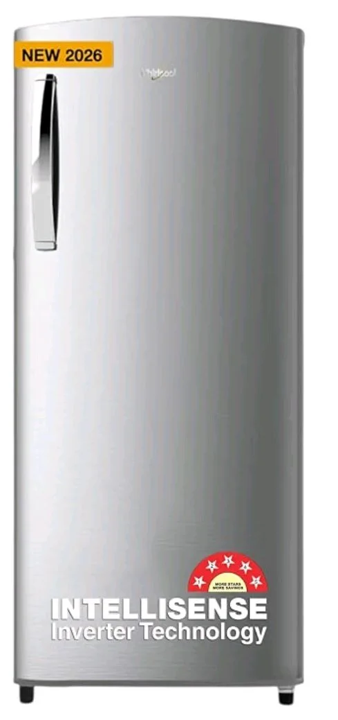 Whirlpool 207 L 5 Star Icemagic Pro Inverter Direct-Cool Single Door Refrigerator (230 IMPRO PRM 5S INV ALPHA STEEL-Y, Grey, 2026 Model)