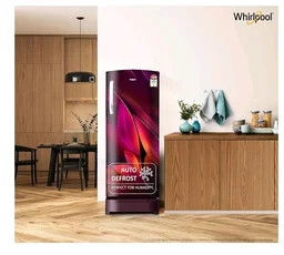 Whirlpool 236 L 4 Star Frost Free Inverter Direct-Cool Single Door Refrigerator (Auto-Defrost, Intellisense Inverter, 260 IMPRO PLUS ROY 4S WINE Breeze-Z)