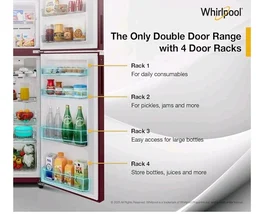 Whirlpool 235 L 2 Star Frost-free inverter Double Door Refrigerator (NEO SP278 PRM WINE ROSE(2S)-Y, 2026 Model)