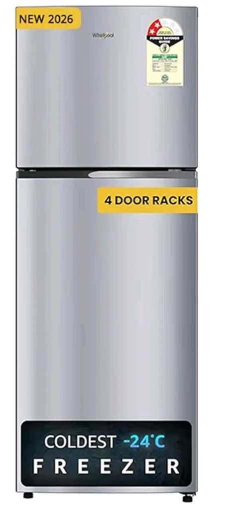 Whirlpool 235 L 2 Star Frost-free inverter Double Door Refrigerator (NEO SP278 PRM LUNAR STEEL(2S, 2026 Model)-Y, 2026 Model)