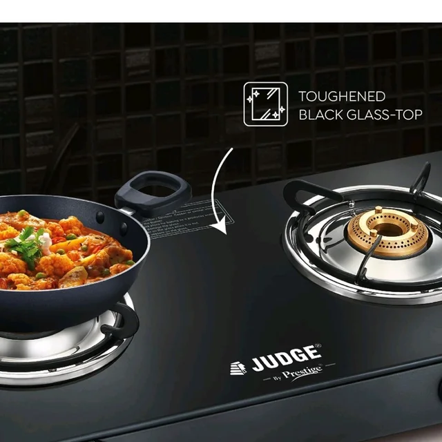Brand: Judge
4.3
4.3 out of 5 stars
(13)
Judge By Prestige 2 Burners Deluxe Glasstop Open Gas Stove | High Efficiency Tri-Pin Brass Burners | Spill Proff Design | 2 Years Warranty
Amazon's Choice