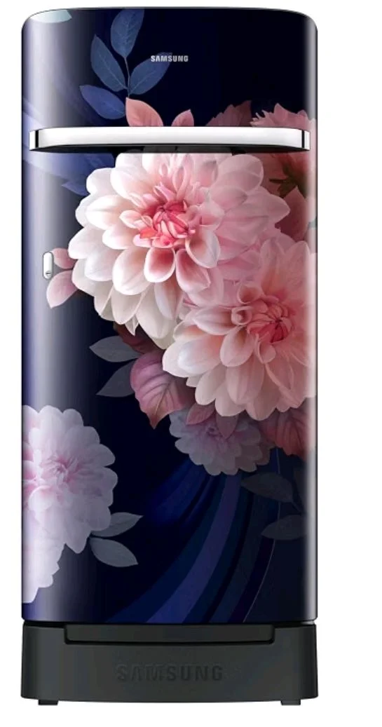 Samsung 189 L, 5 Star, Digital Inverter, Direct-Cool Single Door Refrigerator (RR21H2H25BB/HL, Begonia Blue, Base Stand Drawer, Single Touch Defrost, 2026 Model)