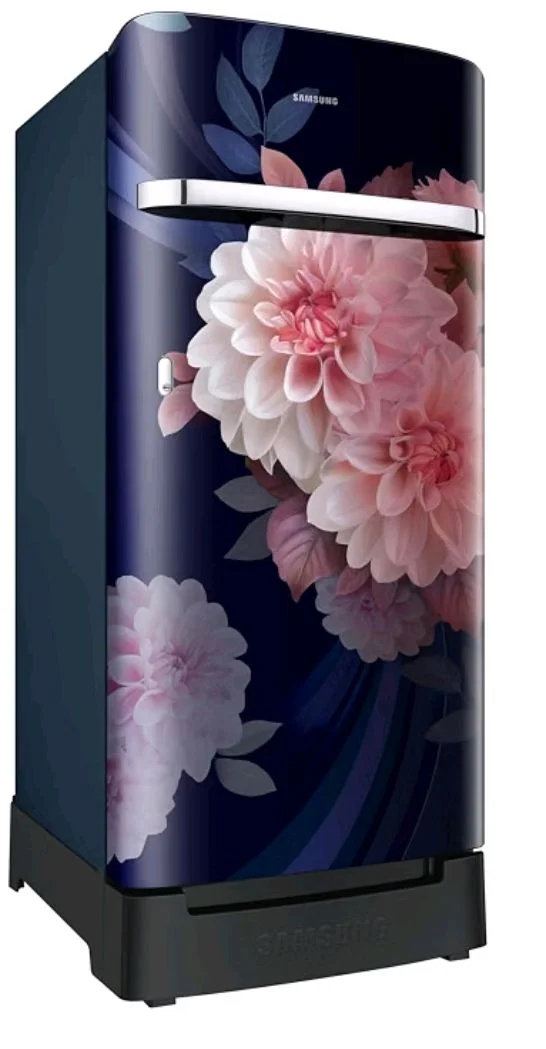 Samsung 189 L, 5 Star, Digital Inverter, Direct-Cool Single Door Refrigerator (RR21H2H25BB/HL, Begonia Blue, Base Stand Drawer, Single Touch Defrost, 2026 Model)