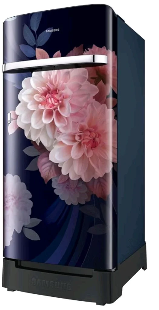 Samsung 189 L, 5 Star, Digital Inverter, Direct-Cool Single Door Refrigerator (RR21H2H25BB/HL, Begonia Blue, Base Stand Drawer, Single Touch Defrost, 2026 Model)