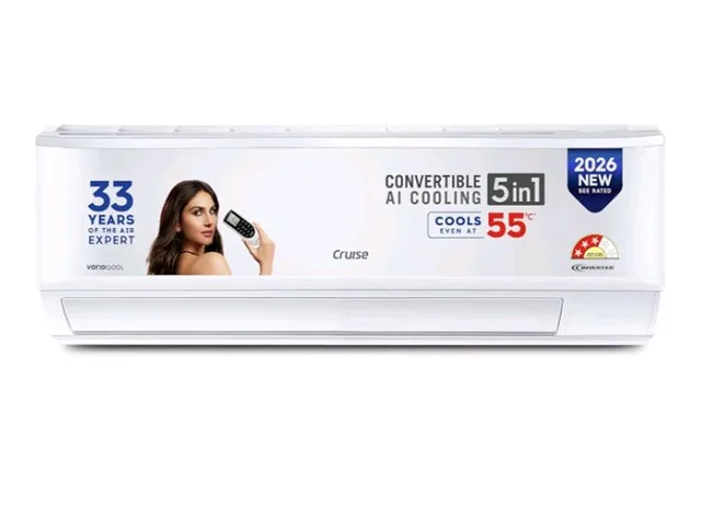 Sharp 0.95 Ton 3 star, New Star Rated,Split AC (4 Way Swing, 100% copper, Hi-Tech Inverter Compressor, 7in1 Convertible, Turbo cool, Dust filter) - AH-SI12V3B-GCN, White