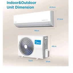 Midea 1.5 Ton 3 Star Inverter Split AC, 6-in-1, MAI18SD3R36F1
Copper Condenser, 52°C Heavy Duty Cooling, Turbo Mode, HD+PM 2.5 Filter, Auto Clean, Santis MAX RYL Wi-Fi, White
100+ bought in past month
48%
off
Product Images and Videos (AI-Generated Alt Text)