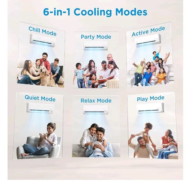 Midea 1.5 Ton 3 Star Inverter Split AC, 6-in-1, MAI18SD3R36F1
Copper Condenser, 52°C Heavy Duty Cooling, Turbo Mode, HD+PM 2.5 Filter, Auto Clean, Santis MAX RYL Wi-Fi, White
100+ bought in past month
48%
off
Product Images and Videos (AI-Generated Alt Text)