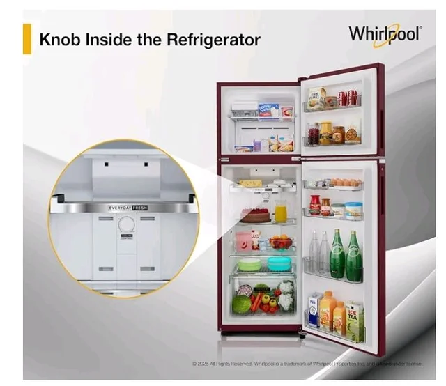 Whirlpool 235 L 2 Star Frost-free inverter Double Door Refrigerator (NEO SP278 PRM WINE ROSE(2S)-Y, 2026 Model)