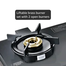 Prestige Svachh Neo GTSN 02 Toughened Glasstop Gas Stove with Liftable 2 Burners (Black)