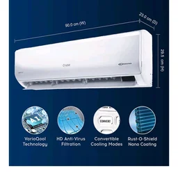 Cruise 1.5 Ton 3 Star VarioQool Inverter Split AC (New BEE, CWCVBM-VQ3D173)
Heavy Duty Cooling at 55°C | 120–150 sqft |100% Copper | Convertible 5-in-1 | Monsoon Comfort | PM2.5 Filter | Anti-Rust Tech