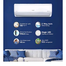 Cruise 1.5 Ton 3 Star VarioQool Inverter Split AC (New BEE, CWCVBM-VQ3D173)
Heavy Duty Cooling at 55°C | 120–150 sqft |100% Copper | Convertible 5-in-1 | Monsoon Comfort | PM2.5 Filter | Anti-Rust Tech