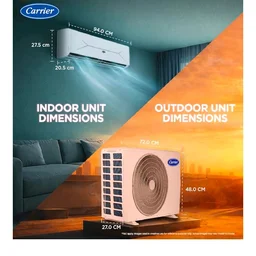 Carrier 1.5 Ton 3 Star Wi-Fi Smart Flexicool Inverter Split AC (Copper, Convertible 6-in-1 with Wi-Fi with Geo-Fencing, Smart Energy Display, New BEE rated,