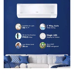 Cruise 1 Ton 3 Star VarioQool Inverter Split AC (2026, CWCVBM-VQ1D123)
Fast Cooling at 50 °C | 80–110 sq ft |100% Copper | Convertible 5-in-1 | Monsoon Comfort | PM 2.5 Filter | Anti-Rust Tech