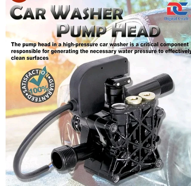Digital Craft Portable High Pressure Water Pump Accessories - Car Washer/Pressure Washer Pump Replacement Part Assembly - Heavy Duty Complete Set