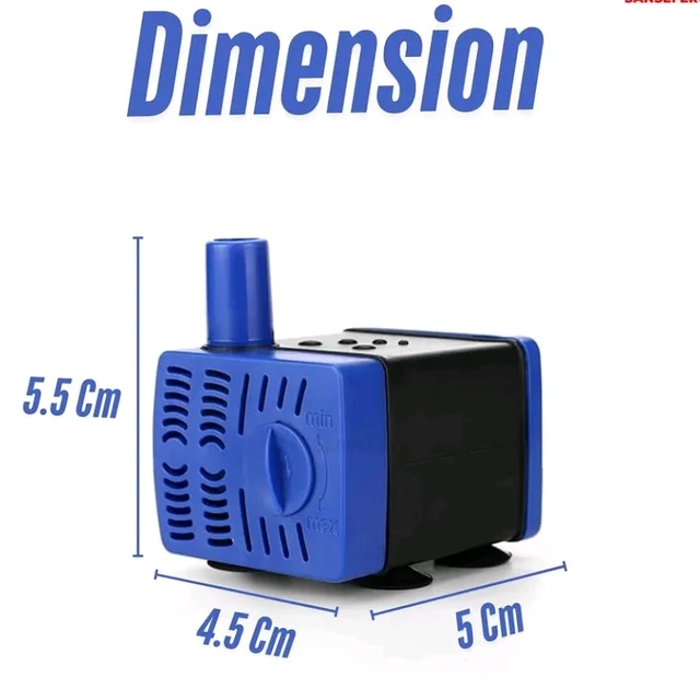 SANSEFERO® Aquarium Submersible Water Pump With Adjustable Flow Control And Energy Saving Submersible Pump For Aquarium | Power : 3W | Output : 230L/H | H.MAX: 0.5M (RS-701)