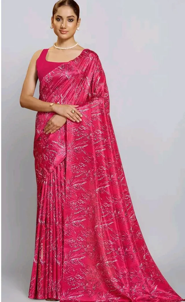 Garden Vareli Art Silk Floral Print Saree