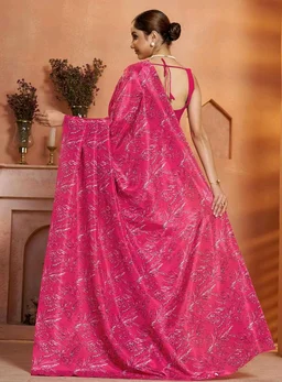 Garden Vareli Art Silk Floral Print Saree