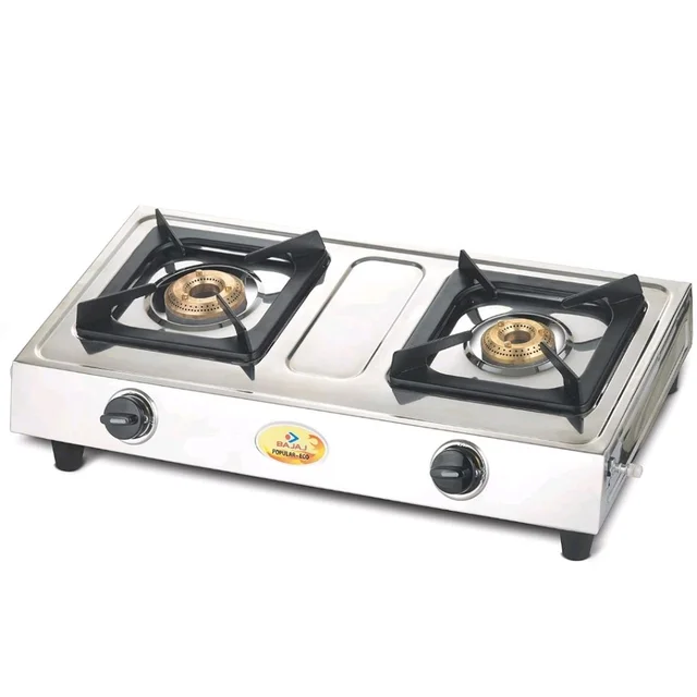 Visit the Bajaj Store
4.0
4.0 out of 5 stars
(1,127)
Bajaj Popular Eco Gas Stove | 2-Burner | Stainless Steel | ISI Certified | Open | 2