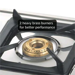 Visit the Bajaj Store
4.0
4.0 out of 5 stars
(1,127)
Bajaj Popular Eco Gas Stove | 2-Burner | Stainless Steel | ISI Certified | Open | 2
