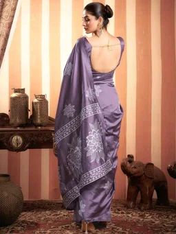 SIRIL Women's Kanjivaram Soft Silk Saree Pure Silk Saree With Unstitched Blouse Piece
