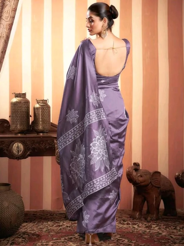 SIRIL Women's Kanjivaram Soft Silk Saree Pure Silk Saree With Unstitched Blouse Piece
