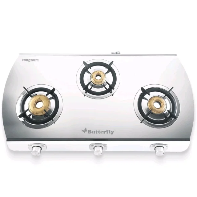 Butterfly Magnum Stainless Steel Open Lpg Stove, 3B