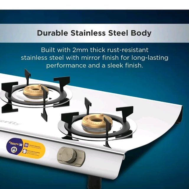 Butterfly Magnum Stainless Steel Open Lpg Stove, 3B