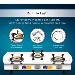 Butterfly Magnum Stainless Steel Open Lpg Stove, 3B