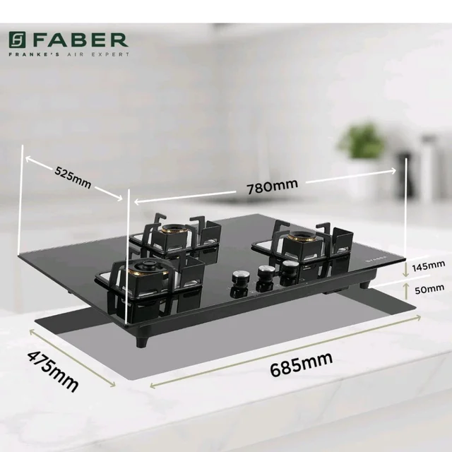 Faber 3 Burner HCT 78 cm Hob| Brass Burners| Bakelite Knobs| Cast Iron Pan Support | Hob/Cooktop Hybrid Toughened Glass |Auto Ignition| 2 Yrs Comprehensive Warranty by Faber| HCT 783 CRR LBK EI AI
Amazon's Choice
