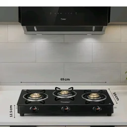 Prestige Iris 3 Burner Gas Stove | Toughened Glass Top | Tri-Pin Brass Burners | Ergonomic Knob | Black | 2Y Warranty | ISI Certified
500+ bought in past month