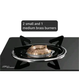 Visit the store, SUNFLAME
SUNFLAME
Visit the store
3.9
3.9 out of 5 stars
(2,984)
Sunflame Pride 3 Burner Gas Stove Glass Top 68.5 cm Wide | 1 Medium & 2 Small Brass Burners Gas Stove | 2-Years Product Coverage | Ergonomic Knobs | Toughened Glass Top | ISI Certified
38%
off
Product Images and Videos (AI-Generated Alt Text)
