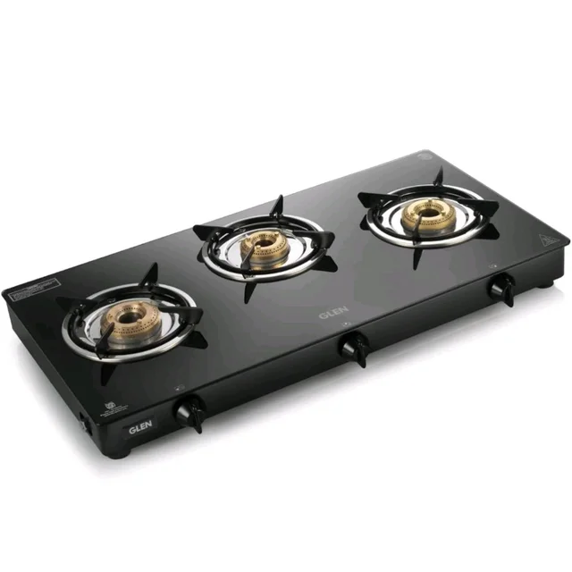 Visit the store, Glen
Glen
Visit the store
3.8
3.8 out of 5 stars
(266)
Glen 3 Burner Toughened Glass LPG Gas Stove 73 cm | Fuel Efficient Brass Burners | Black | Manual Ignition | 2 Years Standard Warranty | 1034GTBBBLi