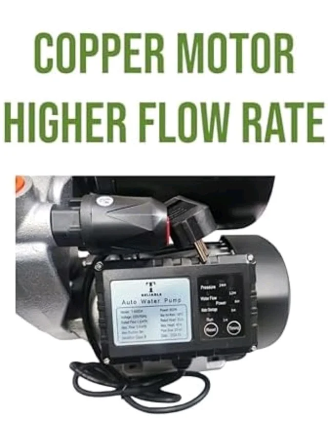 COPPER MOTOR, BLUE, PRESSURE BOOSTER PUMP SELFPriming Water Pump, 1 HP, 800W, 220V, Automatic Pressure Control, 5-6 Points AUTO ON/OFF 2-3 BATHROOMS
