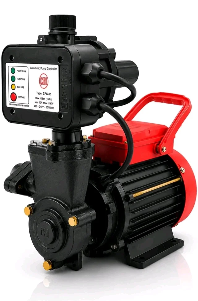 CRI Pressure Booster Pump for home upto 3-4 bathroom and kitchen I 1hp with automatic pump controller IWater pump 1hp I 15 Months Warranty