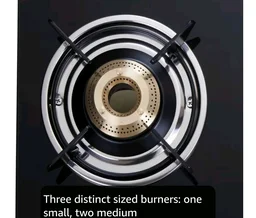 ica Store
4.1
4.1 out of 5 stars
(16,868)
Elica Vetro Glass Top 3 Burner Gas Stove (703 CT VETRO BLK)
