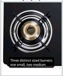 ica Store
4.1
4.1 out of 5 stars
(16,868)
Elica Vetro Glass Top 3 Burner Gas Stove (703 CT VETRO BLK)