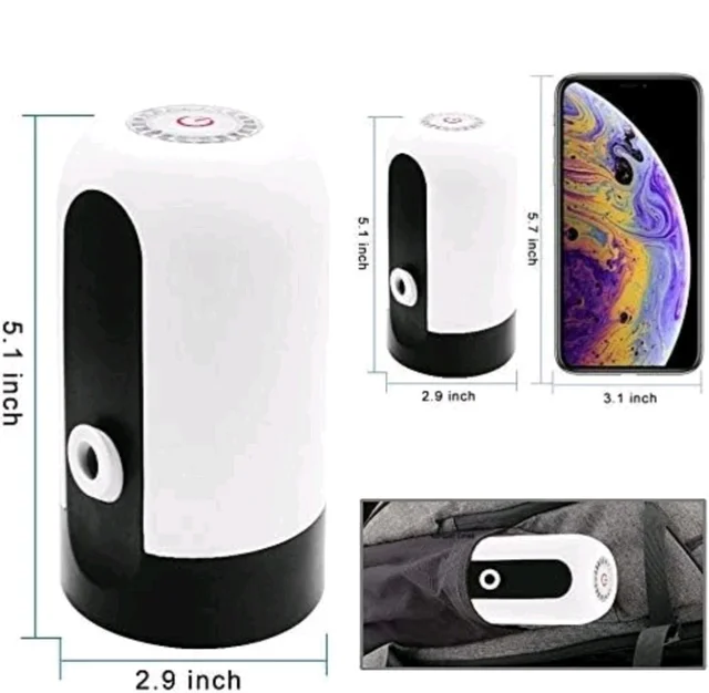 Konquer TimeS KTS Automatic Wireless Water Can Dispenser Pump for 20 Litre Bottle Can, White/Black
500+ bought in past month