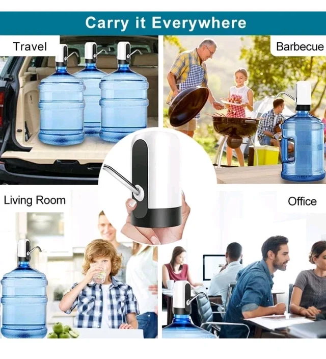 Konquer TimeS KTS Automatic Wireless Water Can Dispenser Pump for 20 Litre Bottle Can, White/Black
500+ bought in past month