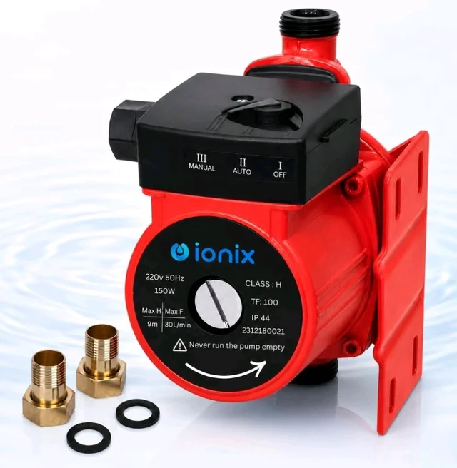 IONIX Automatic Water Pressure Pump Suitable for Hot Water Circulation, Washing Machine, RO Shower, (Blue/Red Color)