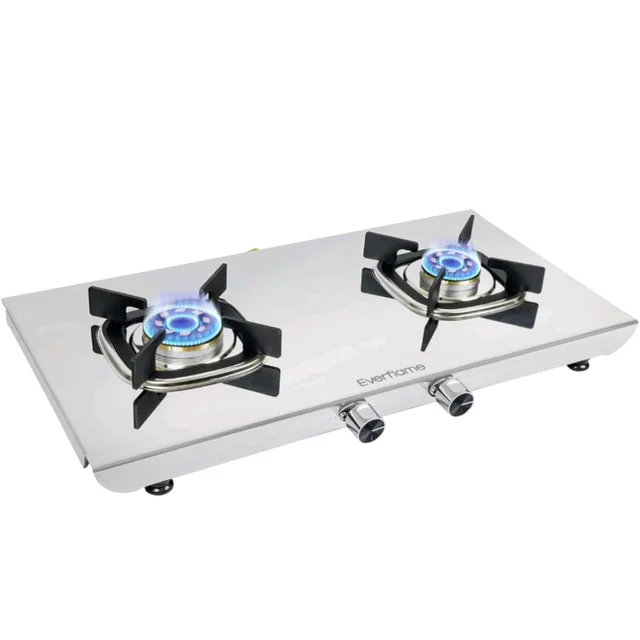 Everflame Photon 2 Burner Gas Stove | 2mm Thick Steel Body | ISI Certified Cooktop | Forged Brass Burners | 5 Years Warranty on Body & Burners + Doorstep Service
Amazon's Choice