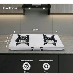 Everflame Photon 2 Burner Gas Stove | 2mm Thick Steel Body | ISI Certified Cooktop | Forged Brass Burners | 5 Years Warranty on Body & Burners + Doorstep Service
Amazon's Choice