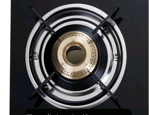 Elica Vetro Glass Top 3 Burner Gas Stove (703 CT VETRO BLK)