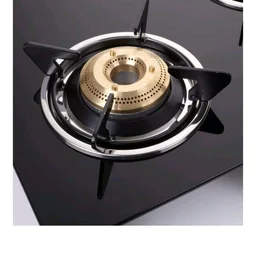 Elica Vetro Glass Top 3 Burner Gas Stove (703 CT VETRO BLK)