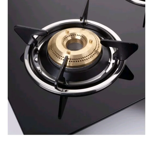 Elica Vetro Glass Top 3 Burner Gas Stove (703 CT VETRO BLK)
