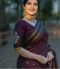 SWORNOF Women's Kanjivaram Soft Silk Banarasi Sarees With Unstiched Blouse Piece