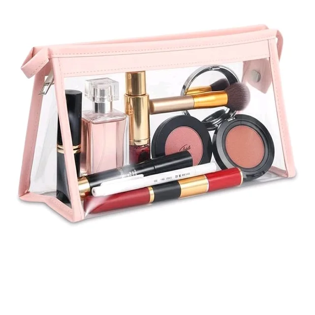 GLUN® Pink Transparent Makeup Pouch with Zipper | Clear Cosmetic Travel Bag for Women | Waterproof Toiletry Organizer | Pink Multipurpose Pouch for School, Travel & Daily Use
900+ bought in past month